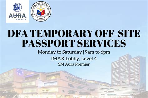 sm aura passport appointment|Temporary Off.